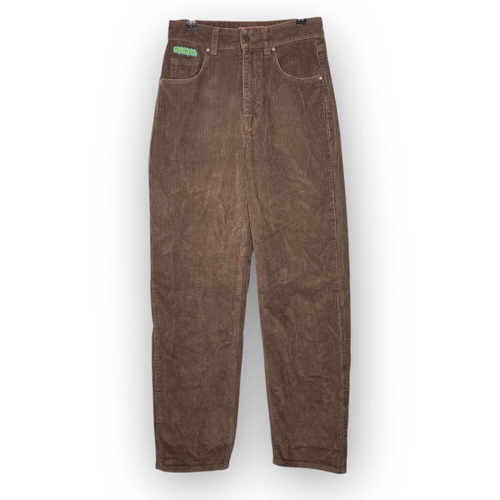 Empyre Tori Corduroy Pants Brown Skate Loose Baggy Relaxed Retro Women’s Size 2